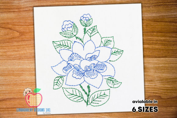 Beautiful Roses with Leaves: A Floral Embroidery Design for Versatile Crafts