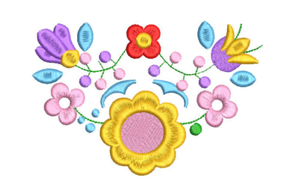Colorful Flowers: A Seasonal Embroidery Gem