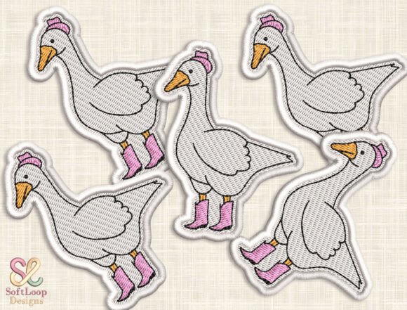 Cute Goose Patch Embroidery Design Review