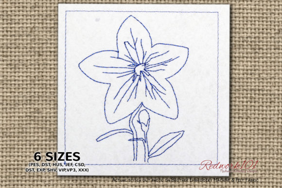 h1Balloon Flower Lineart Design Review for Real Embroidery Projects/h1
