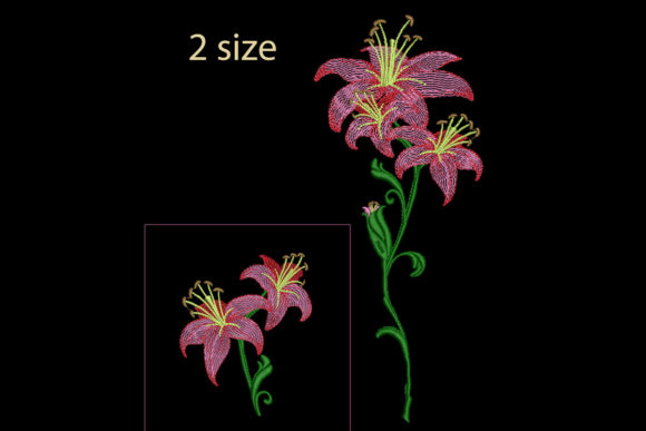 Lily: A Versatile Embroidery Design for Seasonal Products