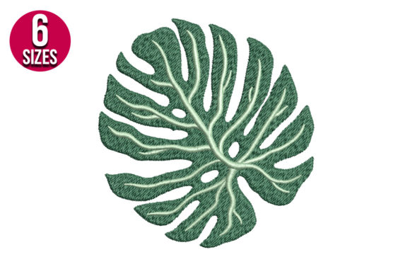 Monstera Leaf: A Fresh Embroidery Design for Boutique Sweatshirts