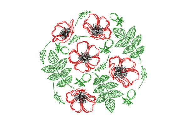 Poppy: A Versatile Embroidery Design for Meaningful Personalized Gifts