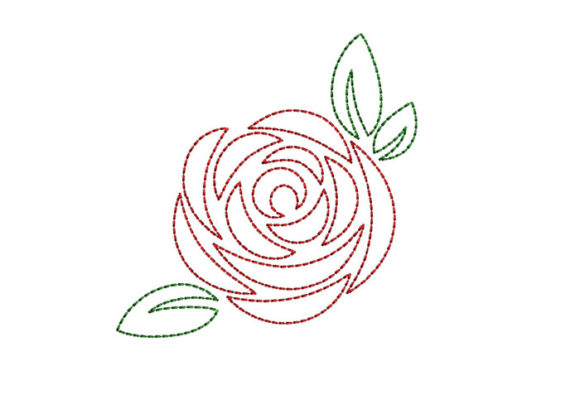 Rose Bean Stitch: A Versatile Embroidery Design for Small Batch Sellers