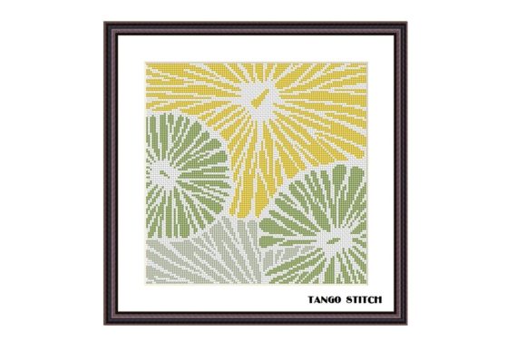 Simple Big Flowers Abstract Cross Stitch Review