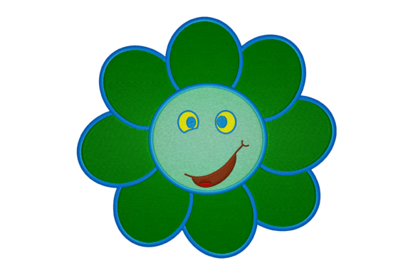 Smiley Flower Embroidery Design Review for Apparel