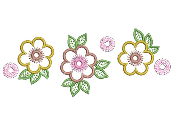 Three Flowers: A Fresh Floral Embroidery for Seasonal Crafts