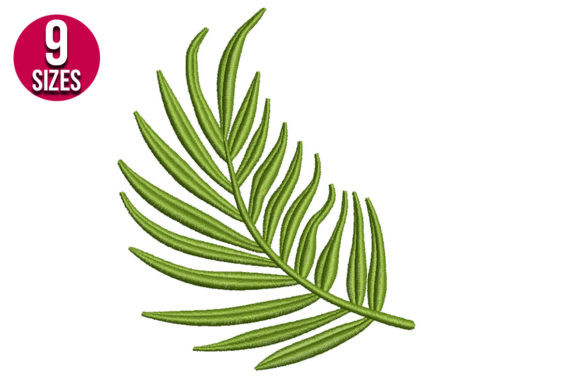 Tropical Fern Leaf: A Seasonal Embroidery Gem